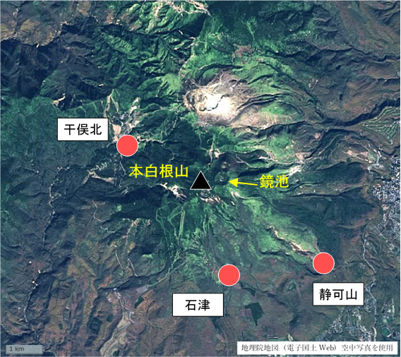 草津白根山 本白根山 周辺の臨時観測点設置について 緊急調査 次世代火山研究 人材育成総合プロジェクト